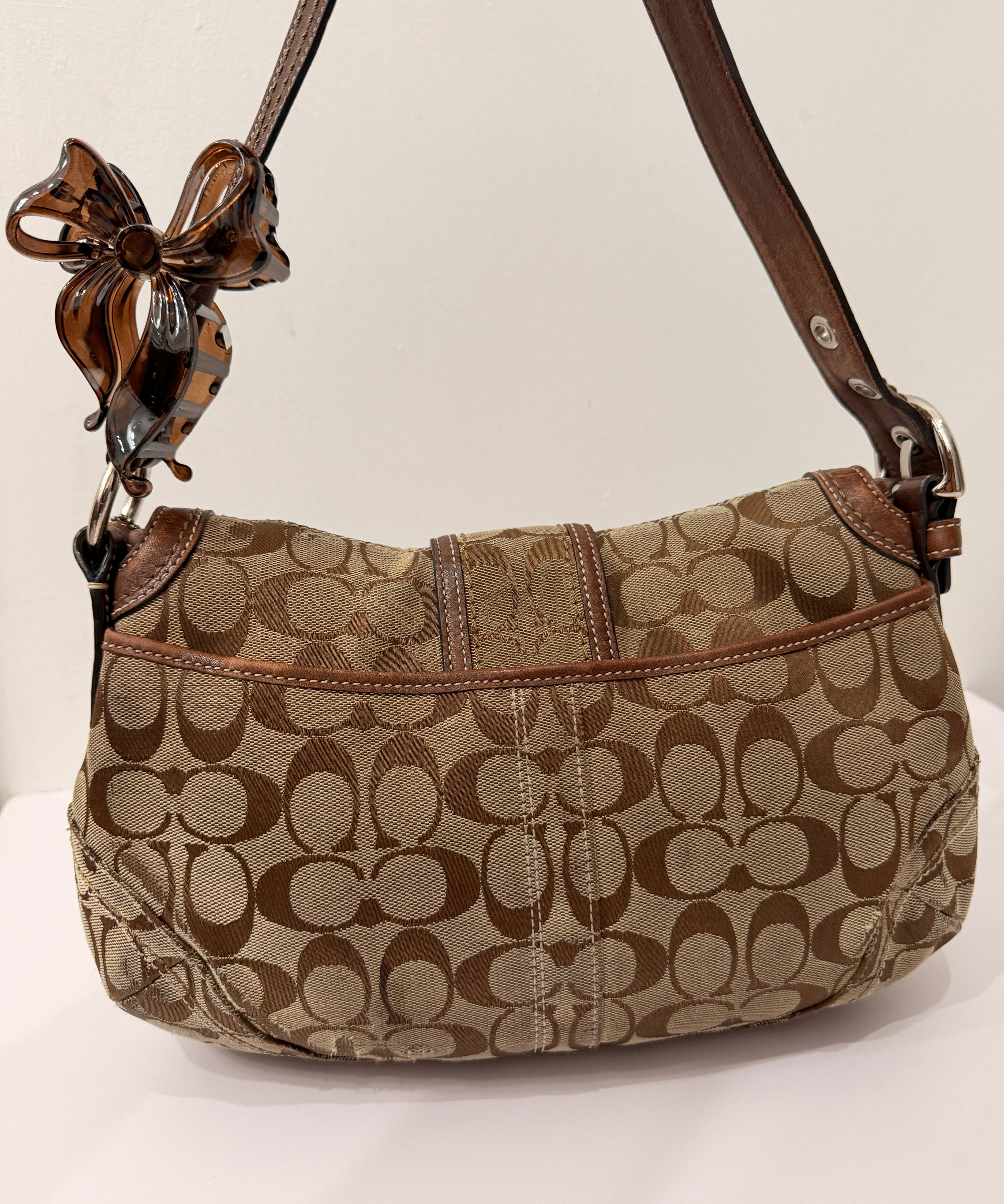 Coach Brown Canvas Large Soho Bag