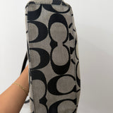 Coach Grey Signature Leah Tote Bag