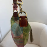 Coach Spring Patchwork Hobo Shoulder Bag