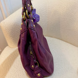 Coach Purple Leather Maggie Bag