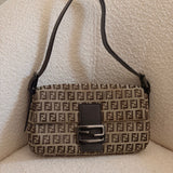 Fendi Signature Brown Baguette Bag