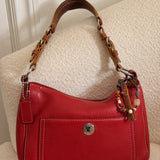 Coach Red Leather Chelsea Shoulder Bag