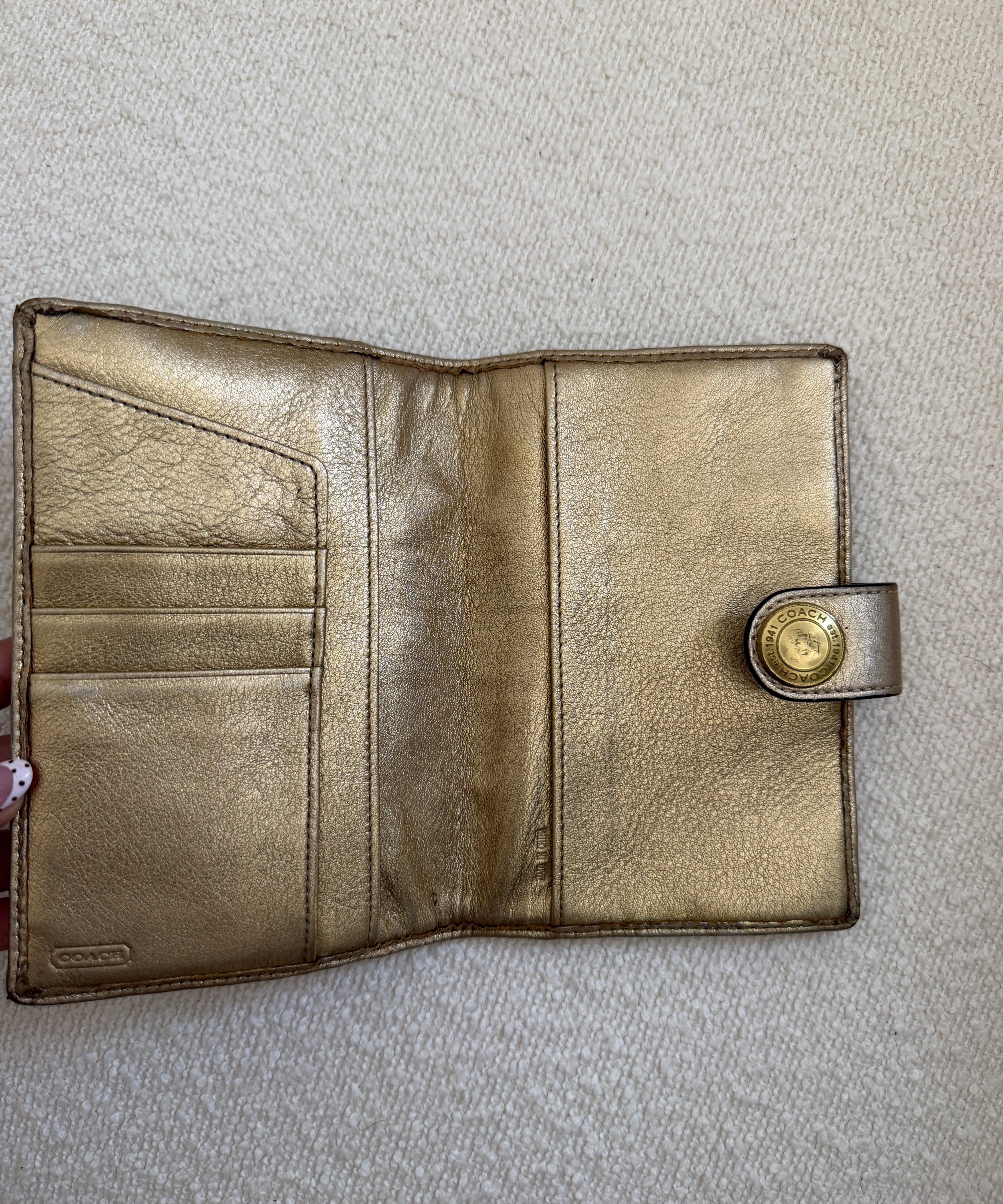 Coach Signaure Gold Planner