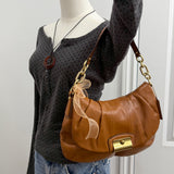 Coach Tan Kristen Leather Shoulder Bag