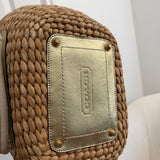 Coach Summer Legacy Bucket Woven Tote Bag