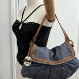 Fendi Chef Denim Shoulder Bag