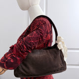 Rare Coach Mahogany Nubuc West End Bag