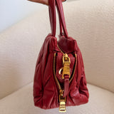 Red Mini Miu Miu Metalassé Bag