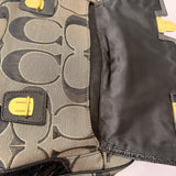 Coach Poppy Signature Pushlock Satchel Bag