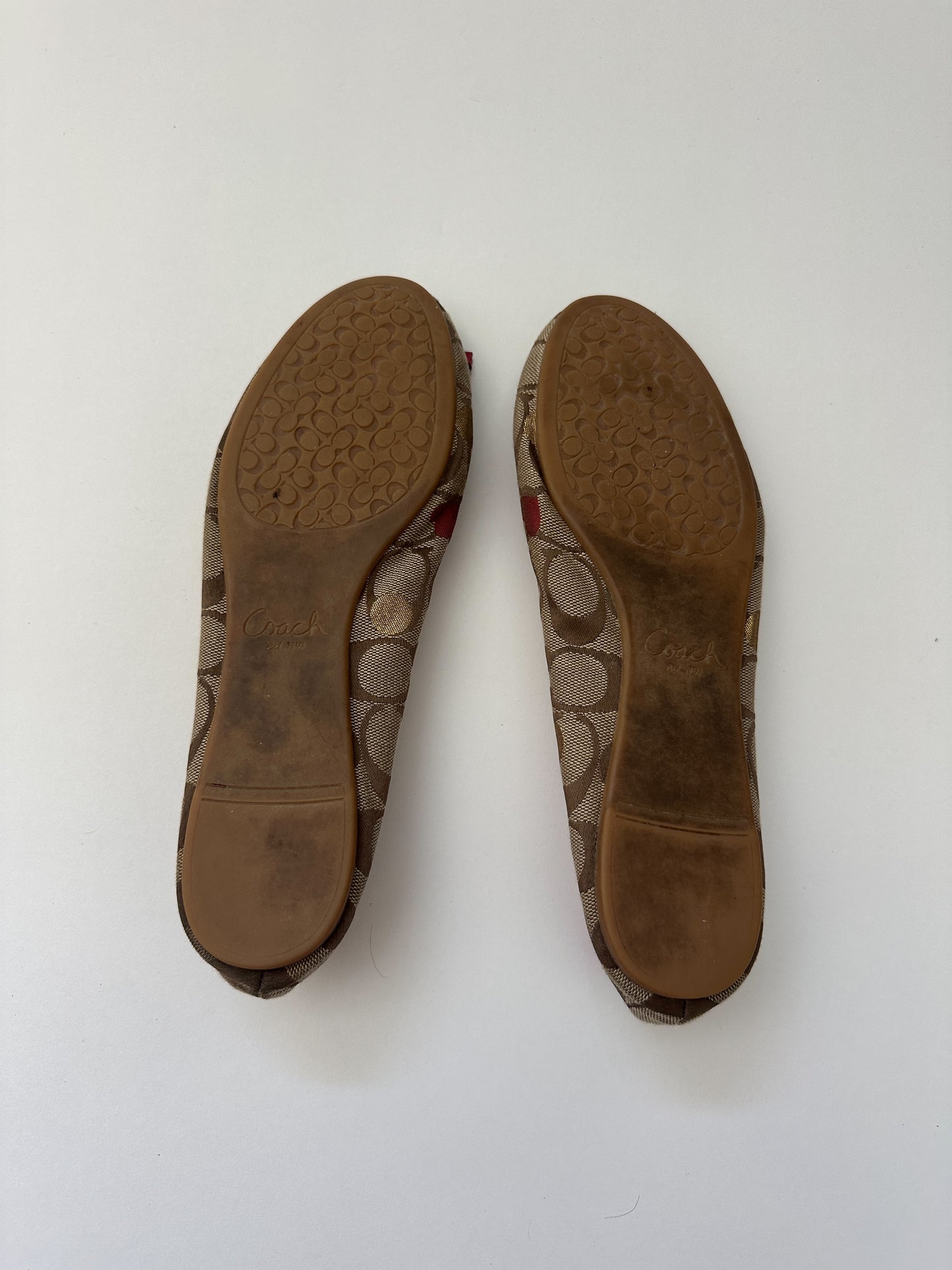 Coach Poppy Monogram Flats (Size: 8.5)