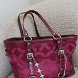 Coach Plum Signature Tote Bag