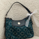 Coach Teal Op Art Madison Mini Bag