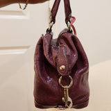 Plum Leather Coach Sabrina Madison Bag