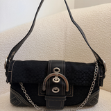 Coach Black Soho Demi Flap Bag