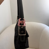 Coach Black Signature East West Baguette