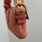 Coach Salmon Suede Soho Flap Bag