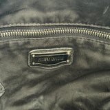 Archive Miu Miu Black Studded Flower Shoulder Bag