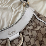 White Gucci Mini D-Ring Shoulder Bag