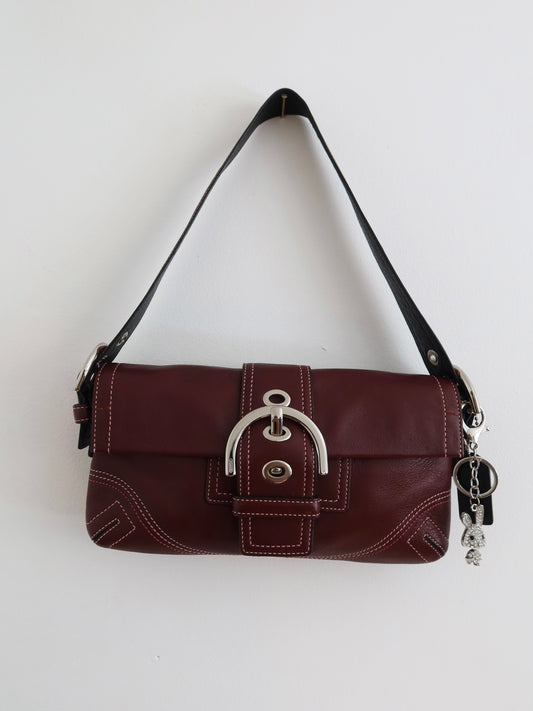 Rare Maroon Soho Demi Flap