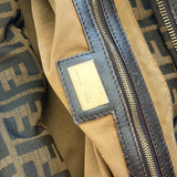 Fendi Tobacco Canvas Zucca Chef Large Shoulder Bag