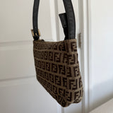Fendi Signature Brown Pochette Bag