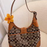 Coach British Tan Hamptons Signature Hobo Bag