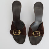 Coach Brown Suede Wedges (Size 9)
