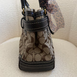 Coach Brown Signature Hamptons Carry-All Bag
