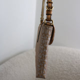 Limited Edition Coach Gold Mini Signature Lurex Clip Flap