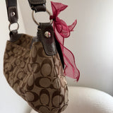 Coach Brown Signature Soho Sufflette Bag