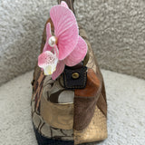 Coach Leopard Patchwork Top Handle Pochette