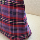 Coach Plaid Purple Madras Poppy Tote Bag