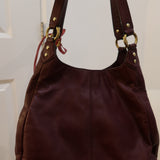 Rare Coach Plum Leather Campbell Hobo Bag