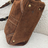 Coach Brown Suede Tote Bag