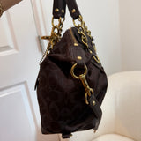 Brown Coach Signature Sabrina Madison Bag