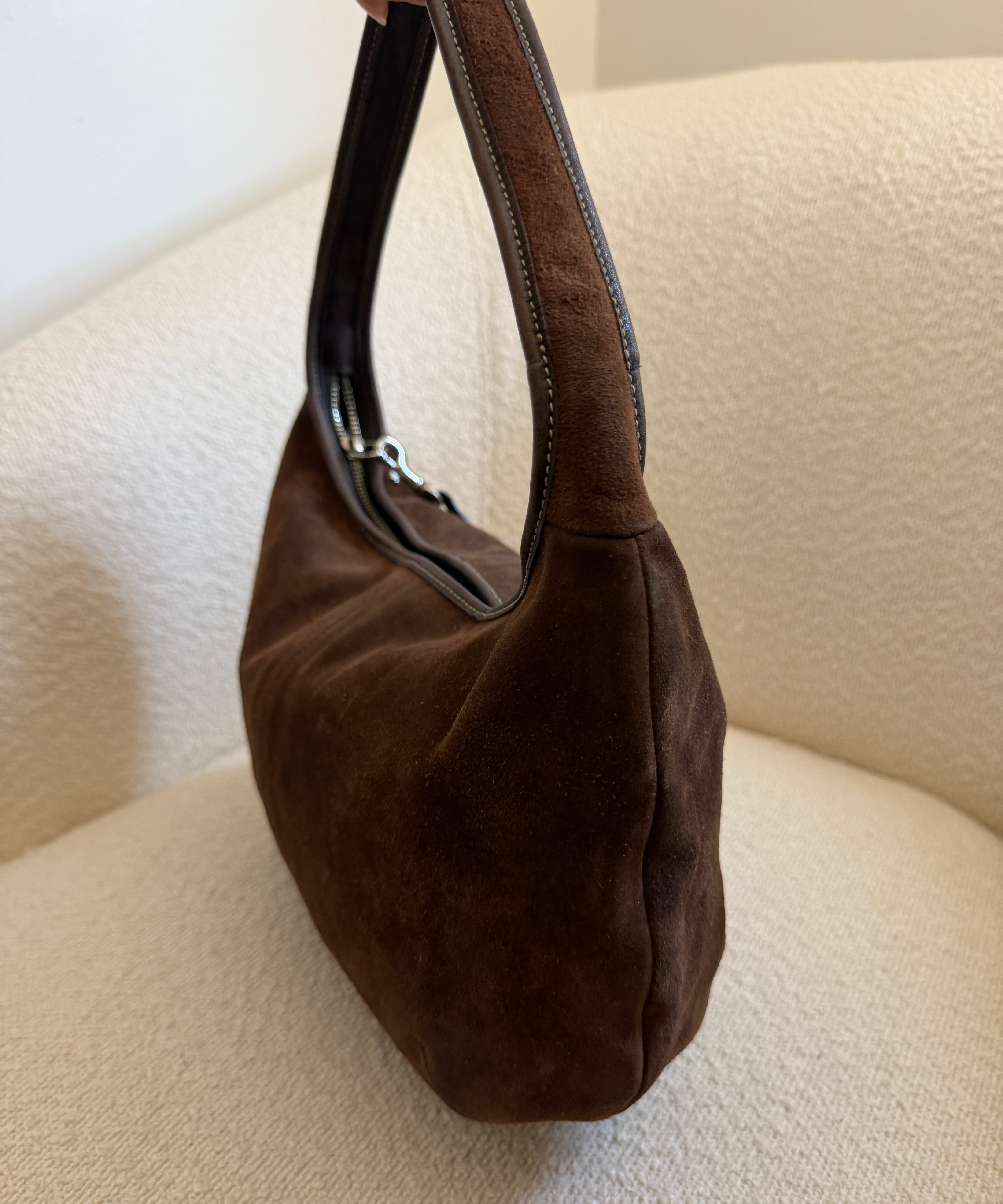Coach Brown Suede Ergo Hobo Bag