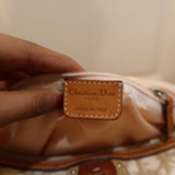 White Dior Romantique Mini Barrel Bag