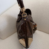 Brown Gucci Patent Leather Indy Bag