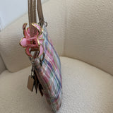 Rare Coach Poppy Multicolored Madras Bag