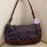 Coach Purple Signature Demi Hamptons Bag