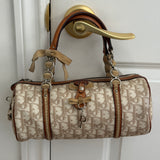 White Dior Romantique Mini Barrel Bag