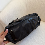 Archive Miu Miu Black Studded Flower Shoulder Bag