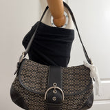 Coach Black Large Signature Soho Bag