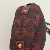 Burgundy Coach Mini Zoe Bag