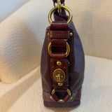Coach Purple Leather Medium Carly Bag