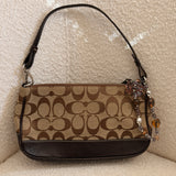 Coach Brown Signature Demi Hamptons Bag
