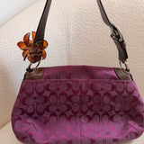 Coach Purple Mini Pleated Soho Bag