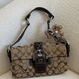 Coach Brown Soho Demi Flap Bag