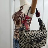 Coach Grey Signature Shoulder Bag