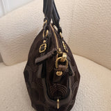Brown Coach Signature Sabrina Madison Bag